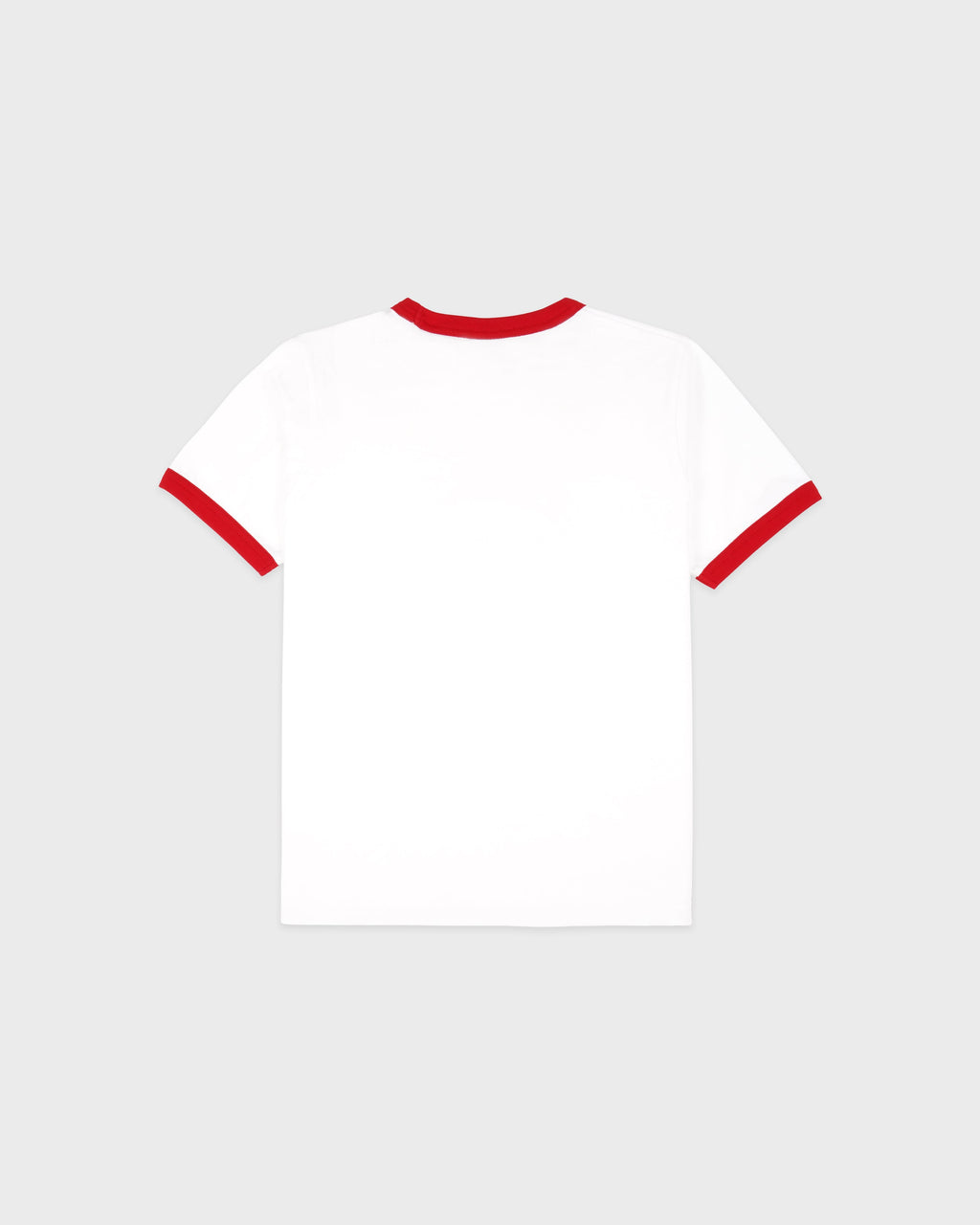 California Emblem Ringer Tee - White/Ruby
