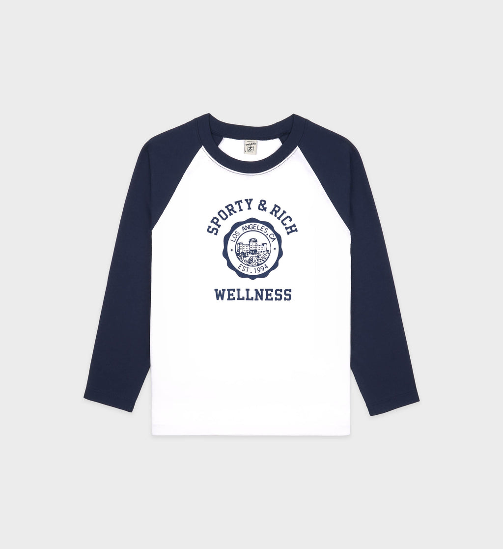 California Emblem Soft Baseball Tee - White/Navy