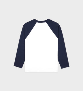 California Emblem Soft Baseball Tee - White/Navy