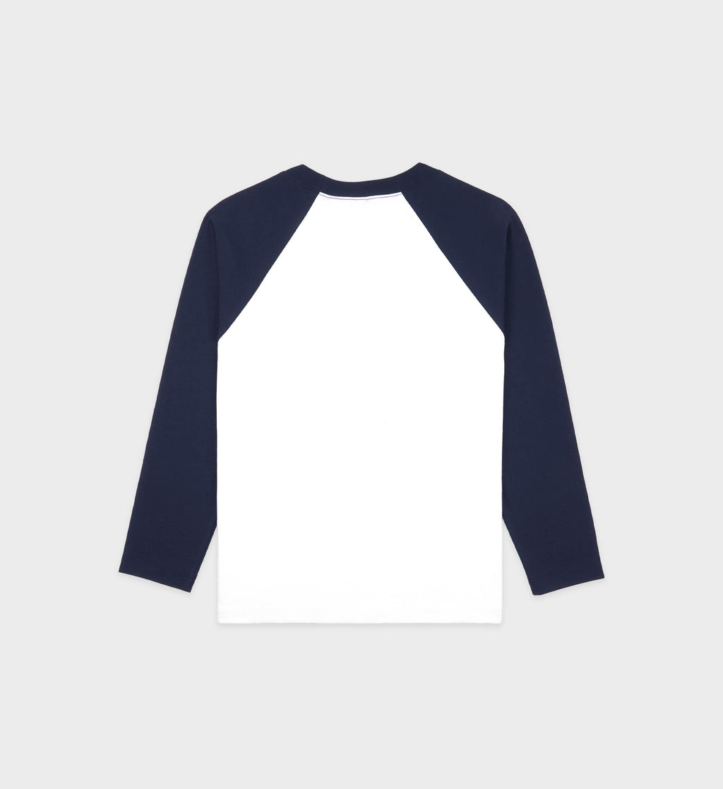 California Emblem Soft Baseball Tee - White/Navy