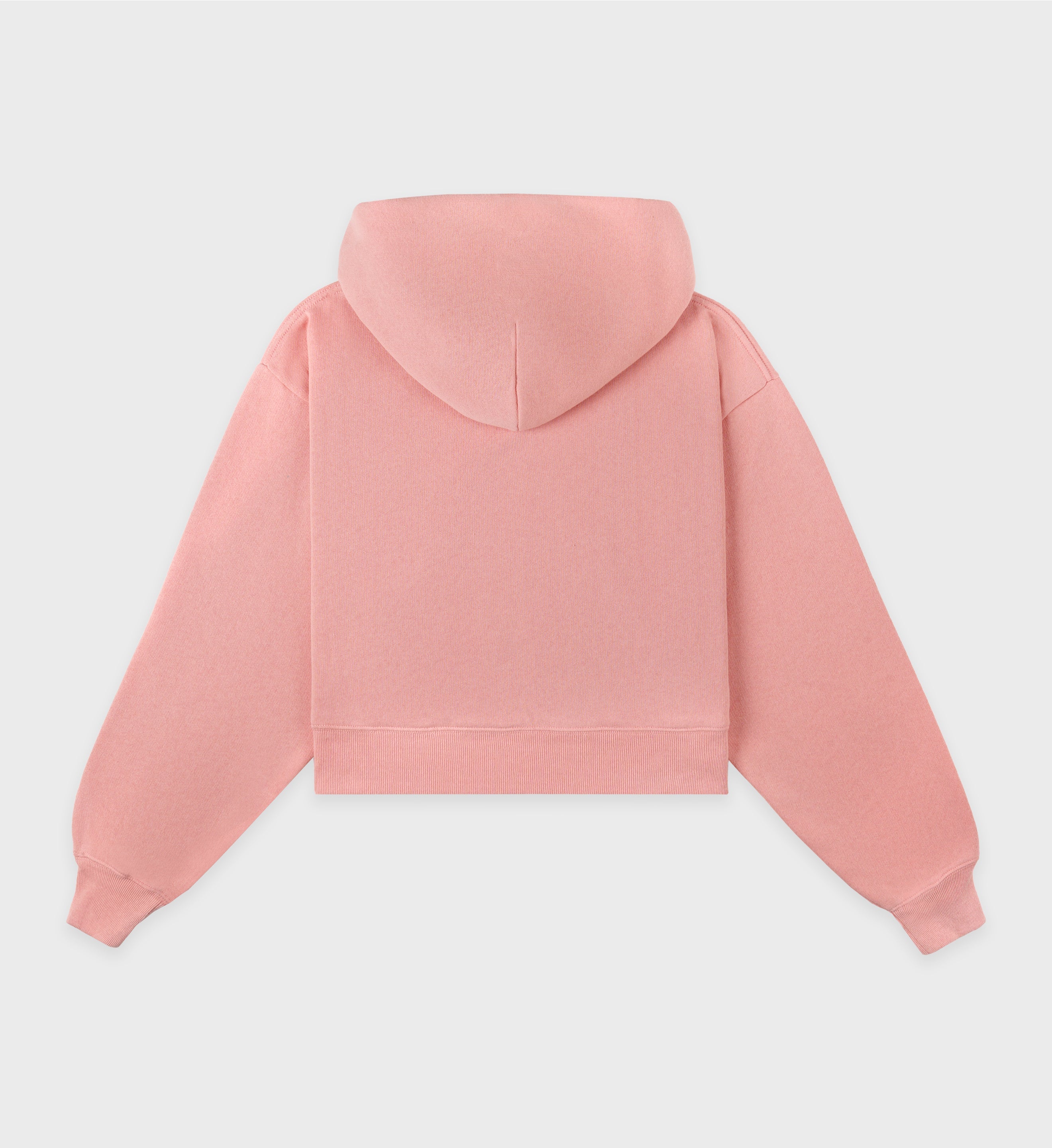 California Emblem Soft Cropped Hoodie - Carnation/White