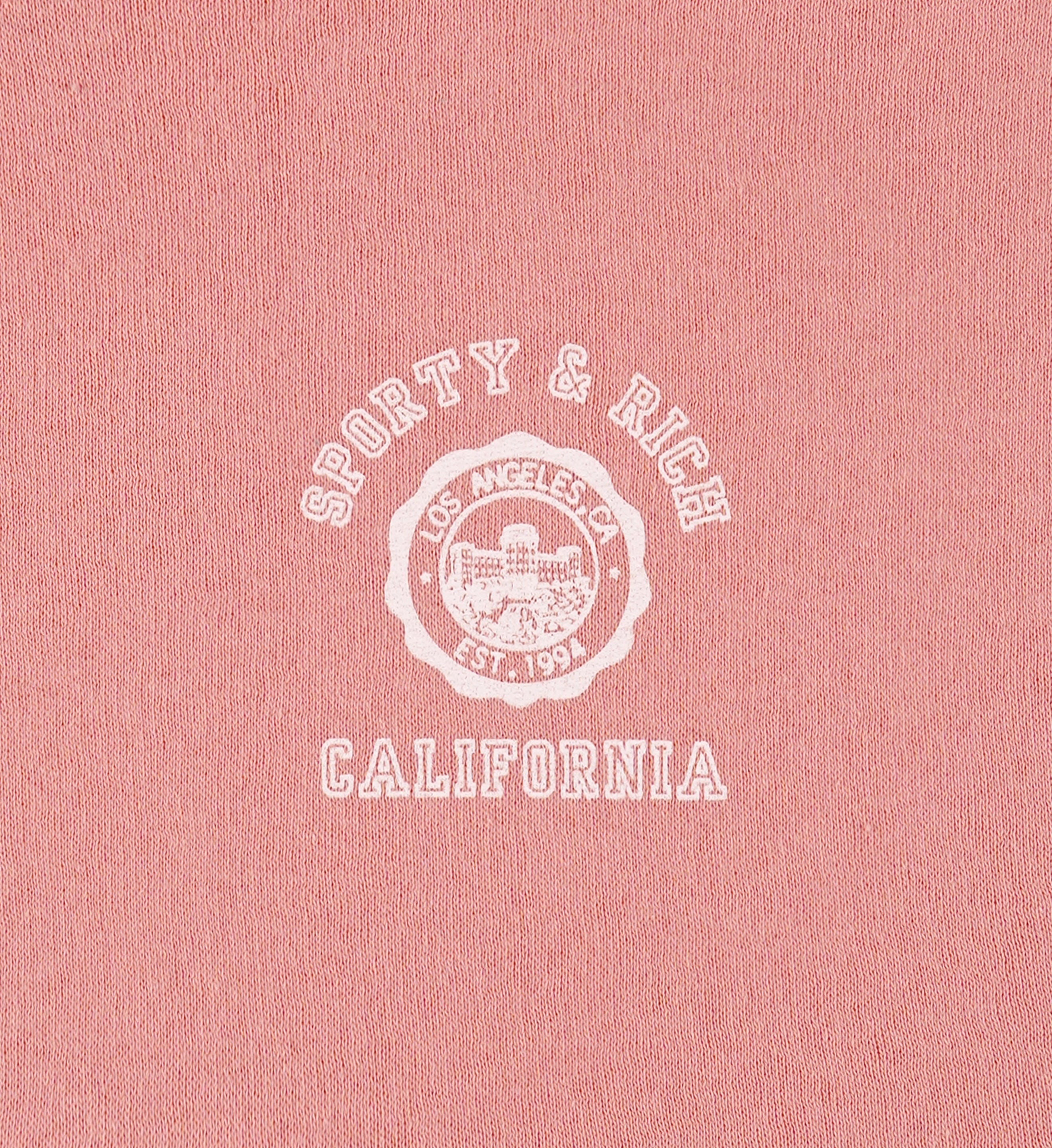 California Emblem Soft Disco Short - Carnation/White