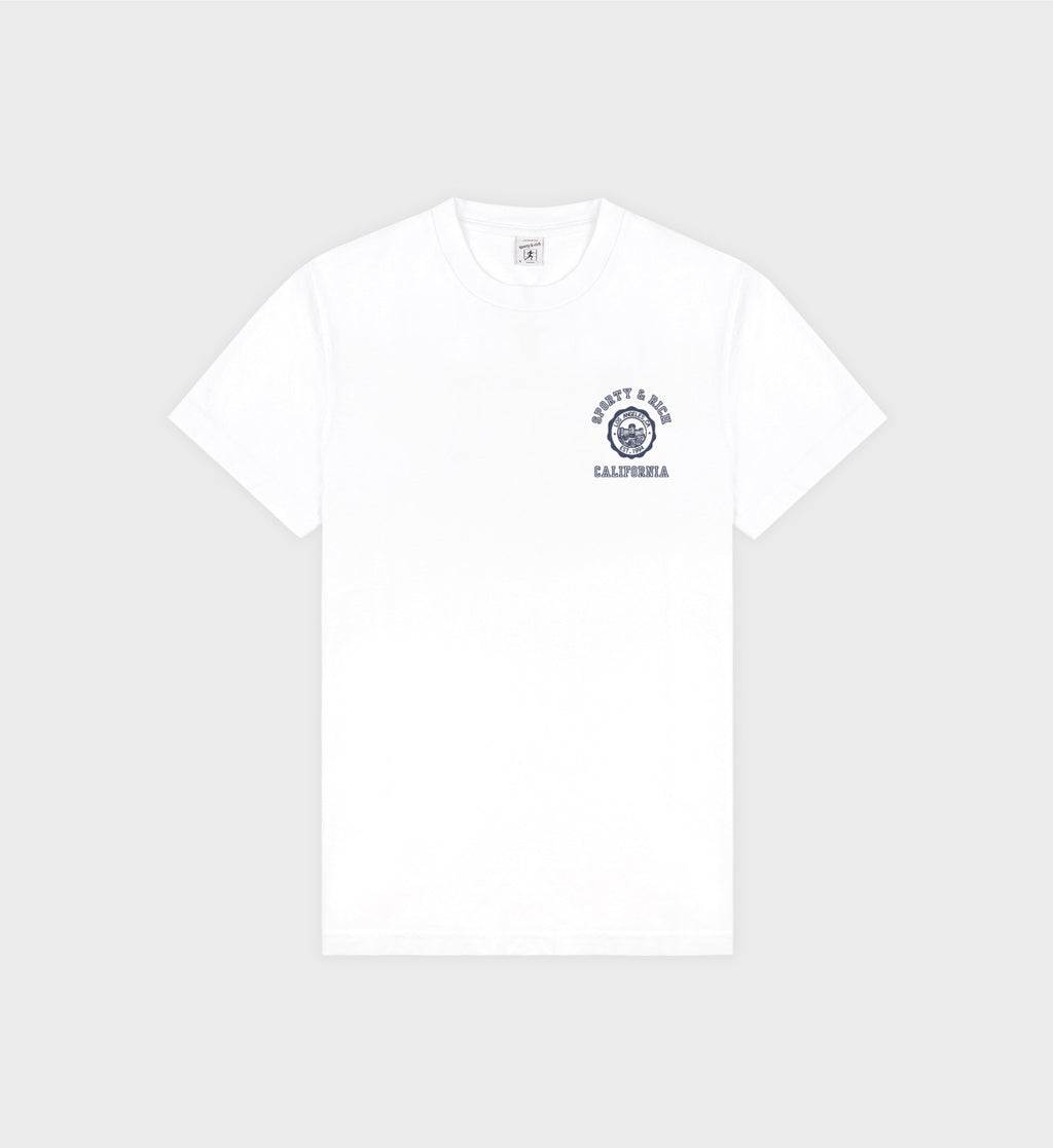 California Emblem Soft T-Shirt - White/Navy