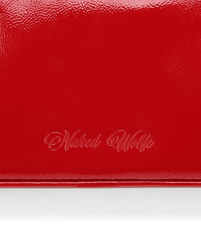 Candy Red Crinkle Patent Leather