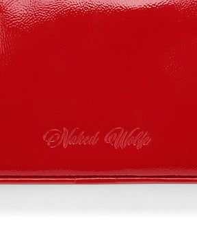 Candy Red Crinkle Patent Leather