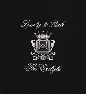 The Carlyle Crest Wool Varsity Jacket - Black/White