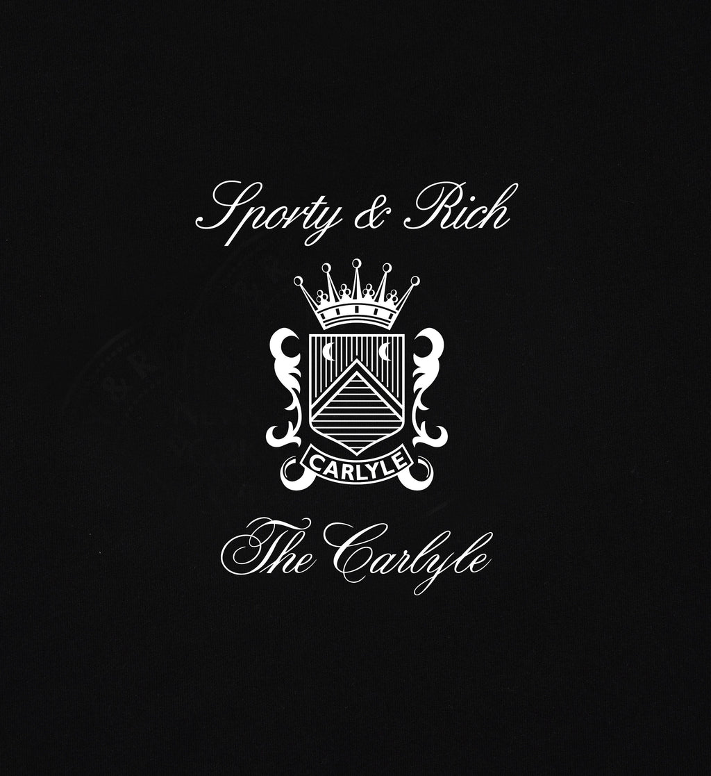 The Carlyle Crest T-Shirt - Black/White
