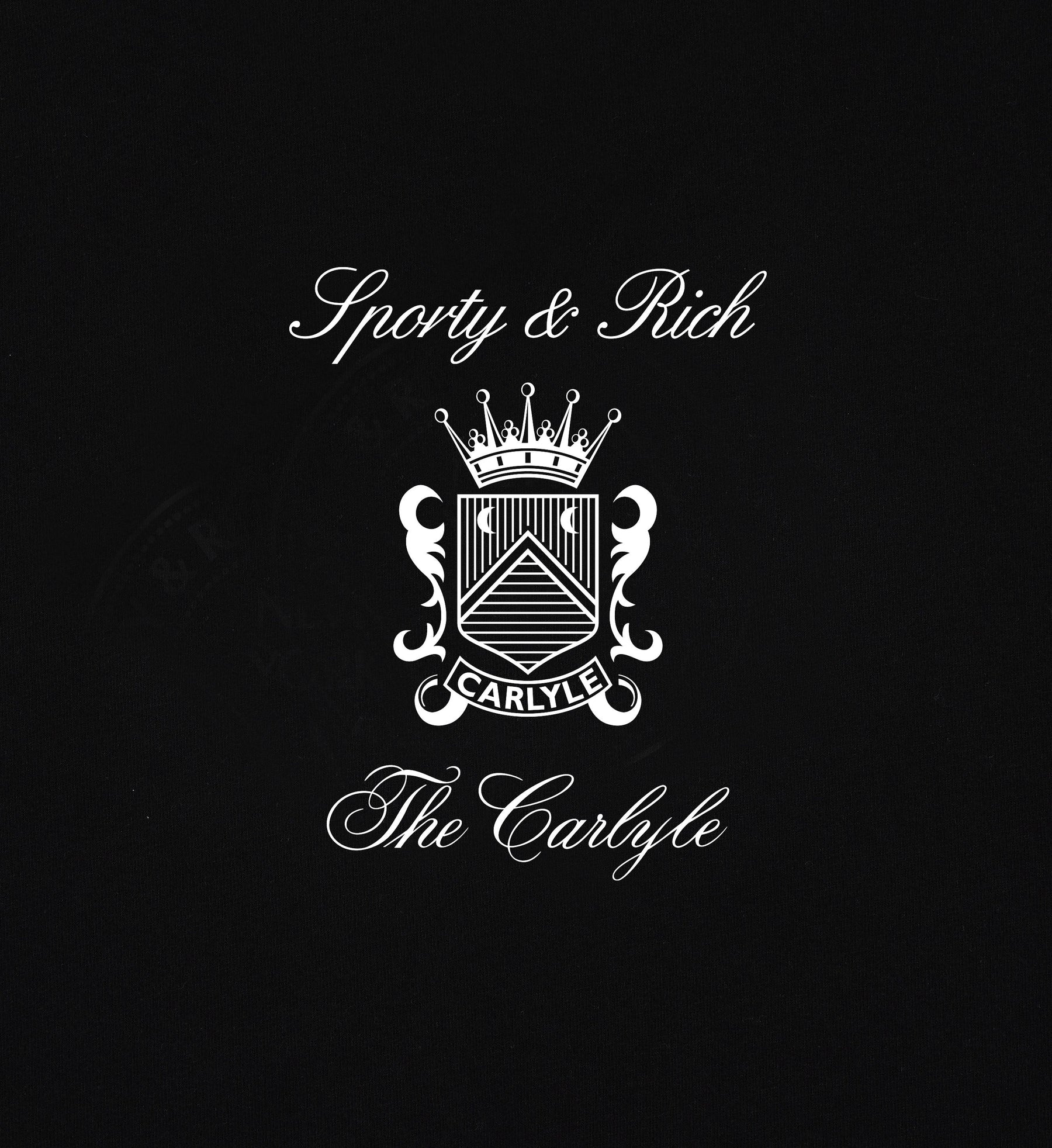 The Carlyle Crest T-Shirt - Black/White