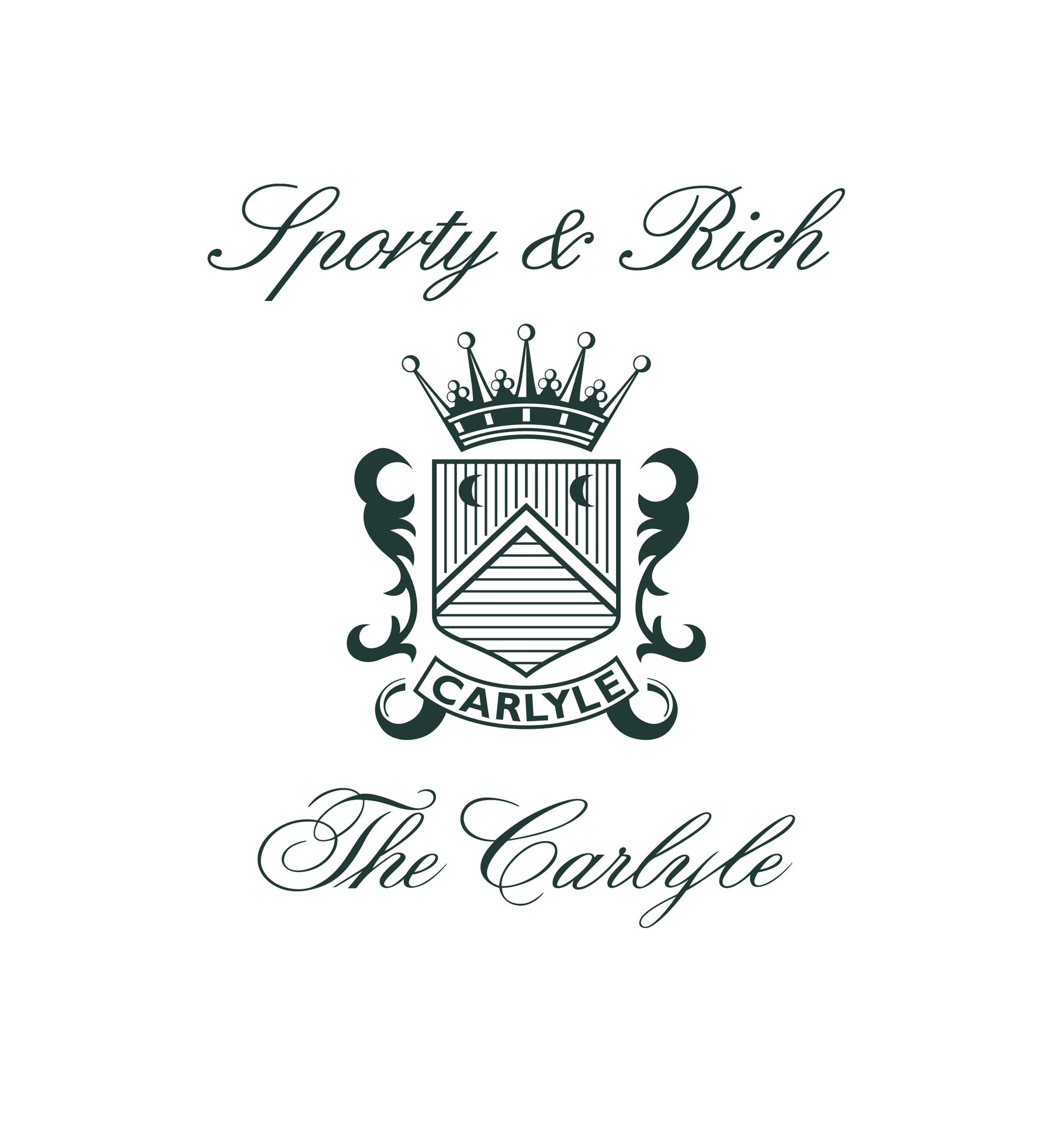 The Carlyle Crest T-Shirt - White/Forest