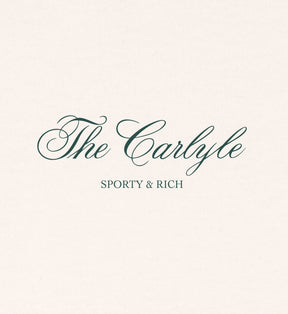 The Carlyle Script Crewneck - Cream/Forest