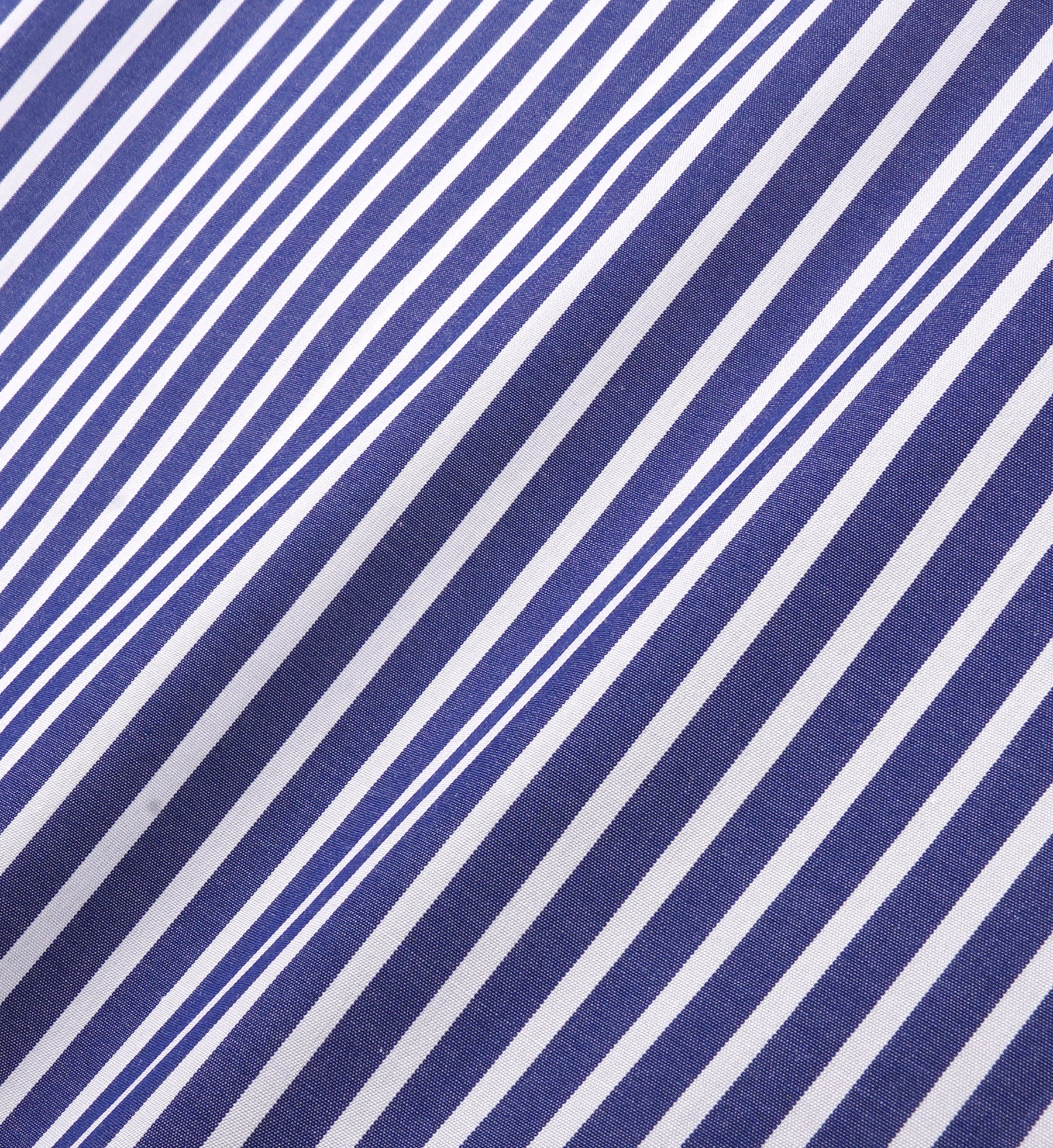 The Carlyle Script Oversized Shirt - Navy Striped