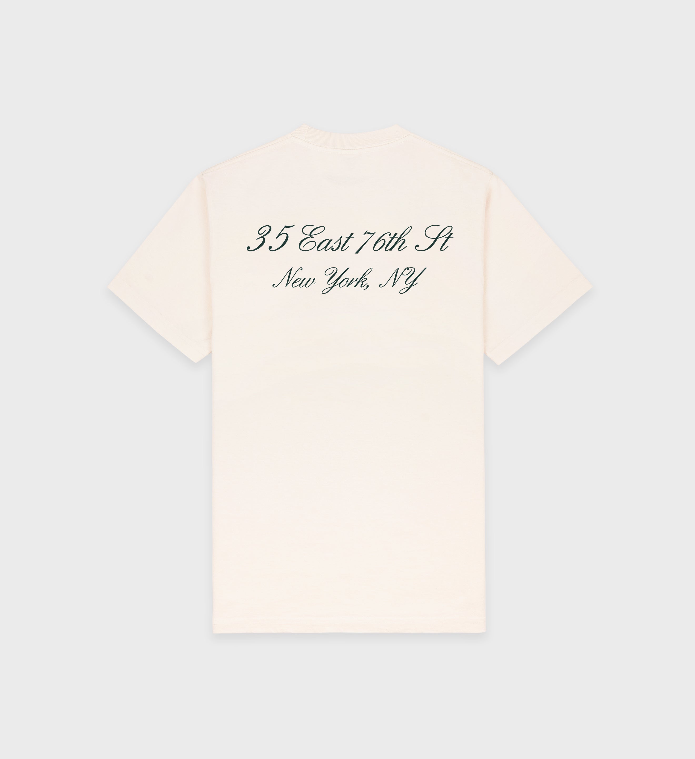 The Carlyle Souvenir T-Shirt - Cream/Forest