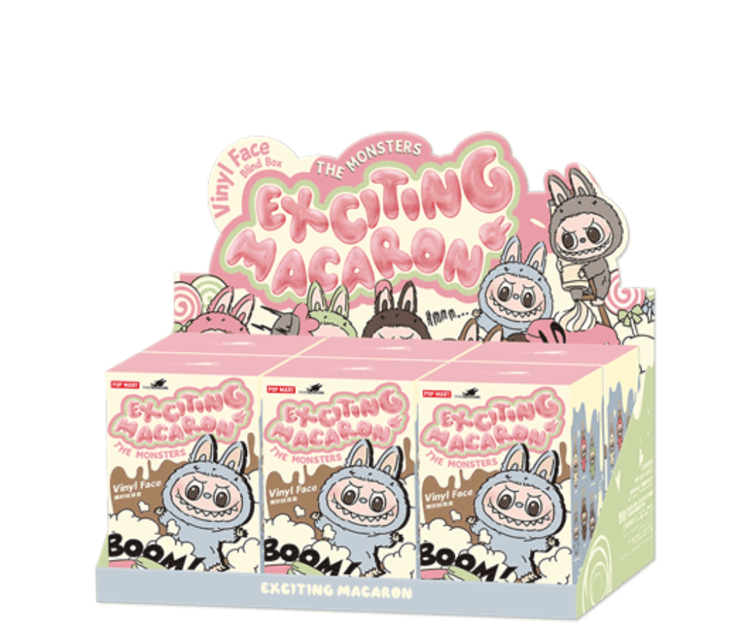 Pop Mart Labubu The Monsters Tasty Macarons Vinyl Face Sealed Case (pack of 6)
