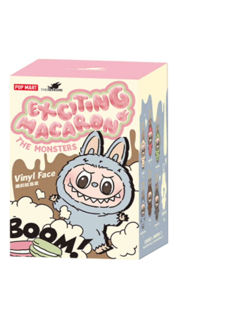 Pop Mart Labubu The Monsters Tasty Macarons Vinyl Face Sealed Case (Pack of 1)