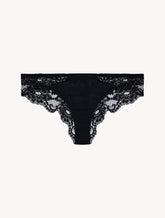Black cotton brazilian briefs