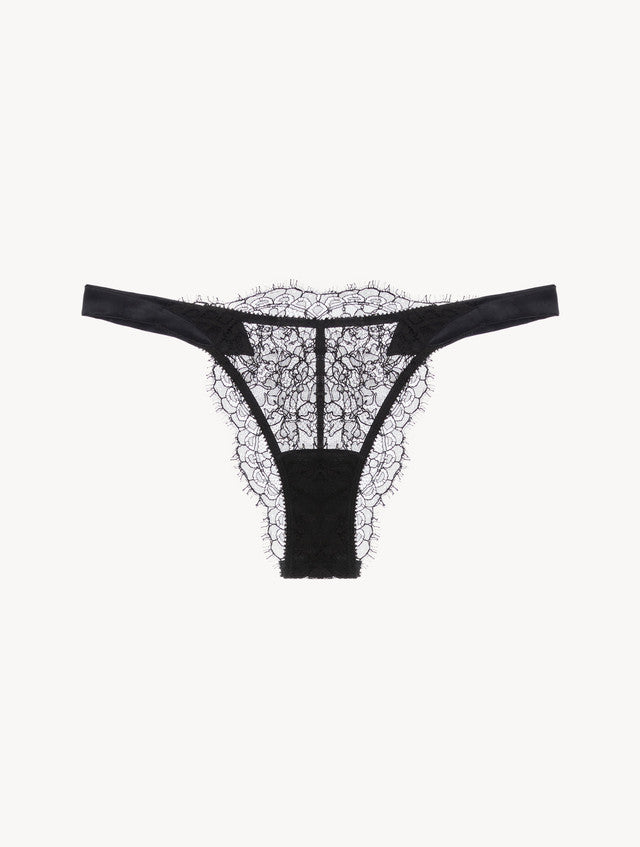 Brazilian Brief in Black lace