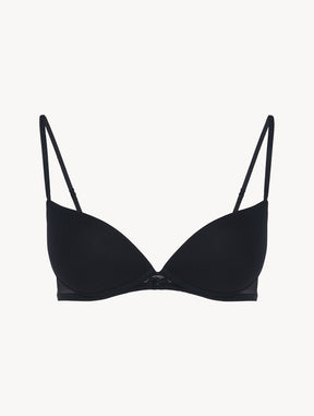 Push-up Bra in black stretch tulle