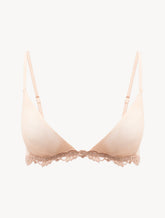 Triangle Bra in sand stretch tulle