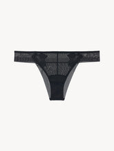 Brazilian Briefs in black stretch tulle