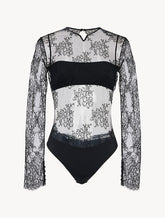 Lace Bodysuit in Black