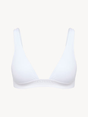 Soft Triangle Bra in White - Online Exclusive