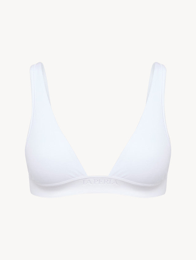 Soft Triangle Bra in White - Online Exclusive