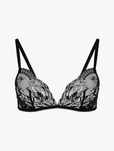 Black lace non-wired bra