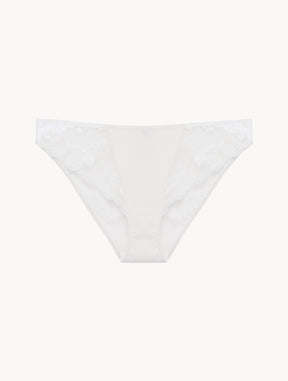 Briefs in Lys with embroidered tulle