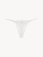 Thong in Lys with embroidered tulle