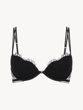 Push-up Bra with lace in Onyx