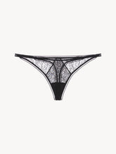 Lace Thong in Onyx