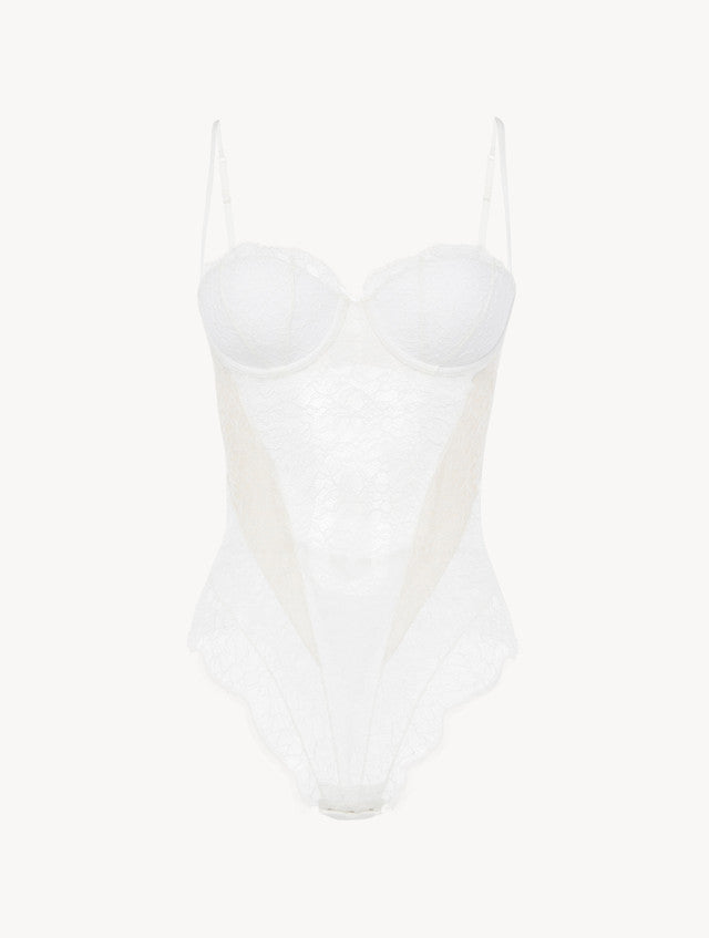 Lace Bodysuit in Natural