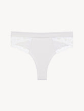 High Waisted Briefs in Lys with embroidered tulle