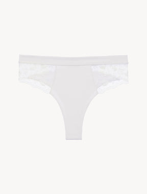 High Waisted Briefs in Lys with embroidered tulle