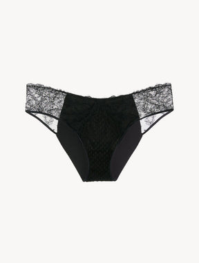 Brief with Leavers Lace