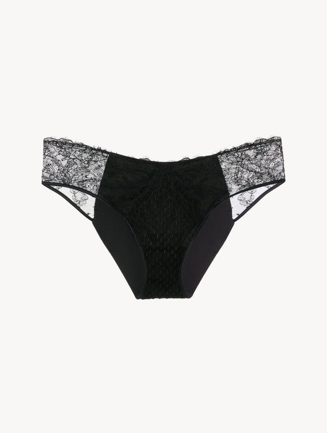 Brief with Leavers Lace