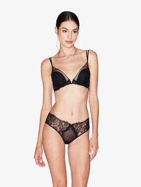 Brief with Leavers Lace