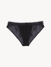 Lace Brief in Onyx