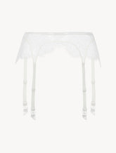 Lace Suspender Belt in Natural