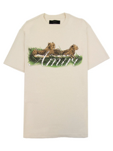 AMIRI CHEETAH LOGO TEE ALABASTER
