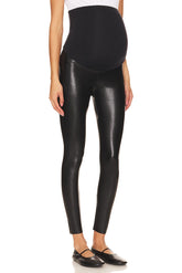 Commando Faux Leather Maternity Legging in Black