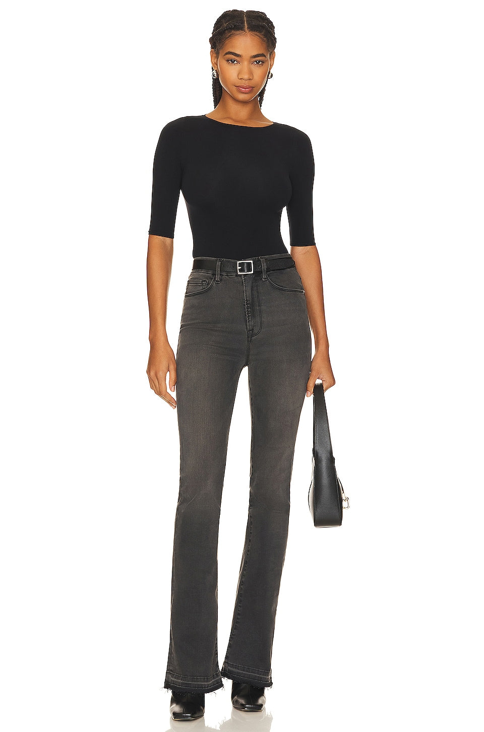 Commando Ballet Boatneck Bodysuit in Black