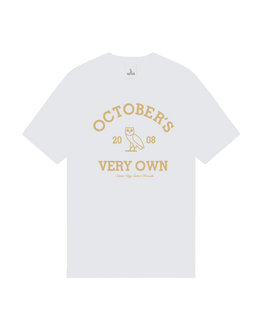OVO Collegiate White/Gold Tshirt