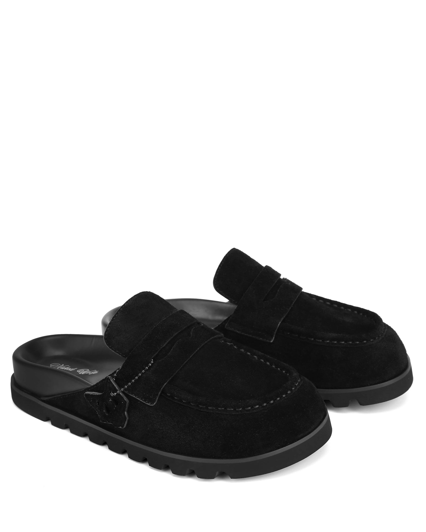 Cordless Black Hairy Cow Suede