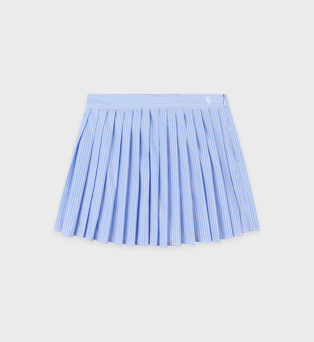SRC Anae Skirt - Light Blue Striped/White