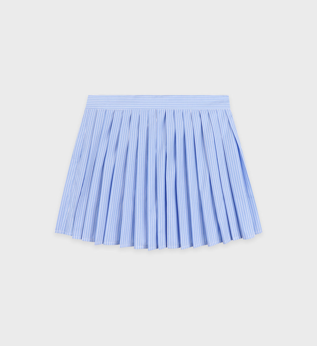 SRC Anae Skirt - Light Blue Striped/White