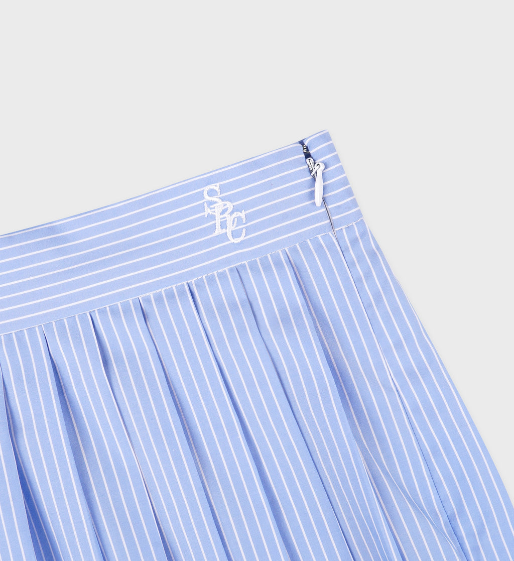 SRC Anae Skirt - Light Blue Striped/White