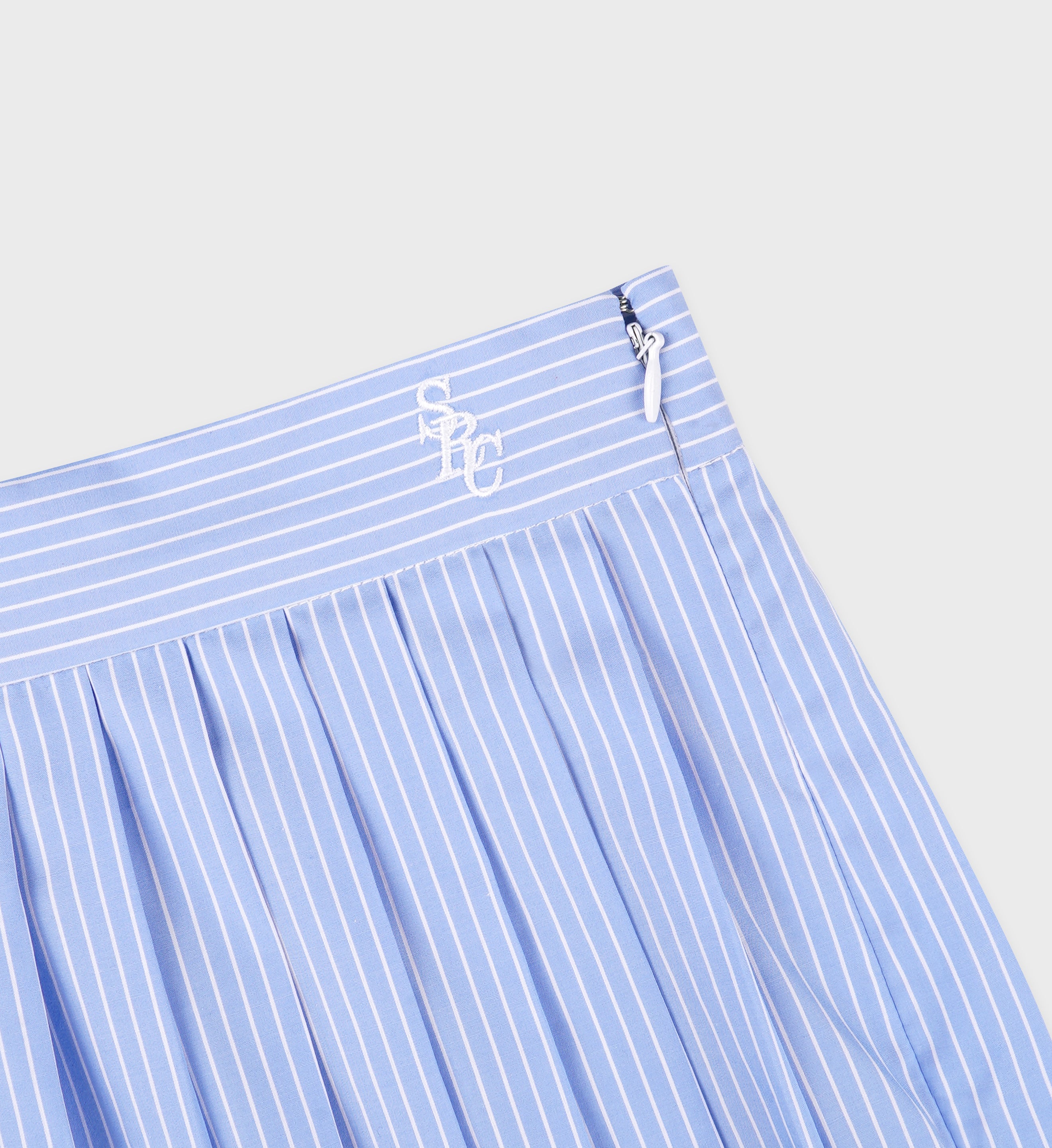 SRC Anae Skirt - Light Blue Striped/White