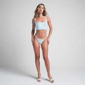 VELVET LACE CROPPED CORSET | PLATINUM HEART BREAKER