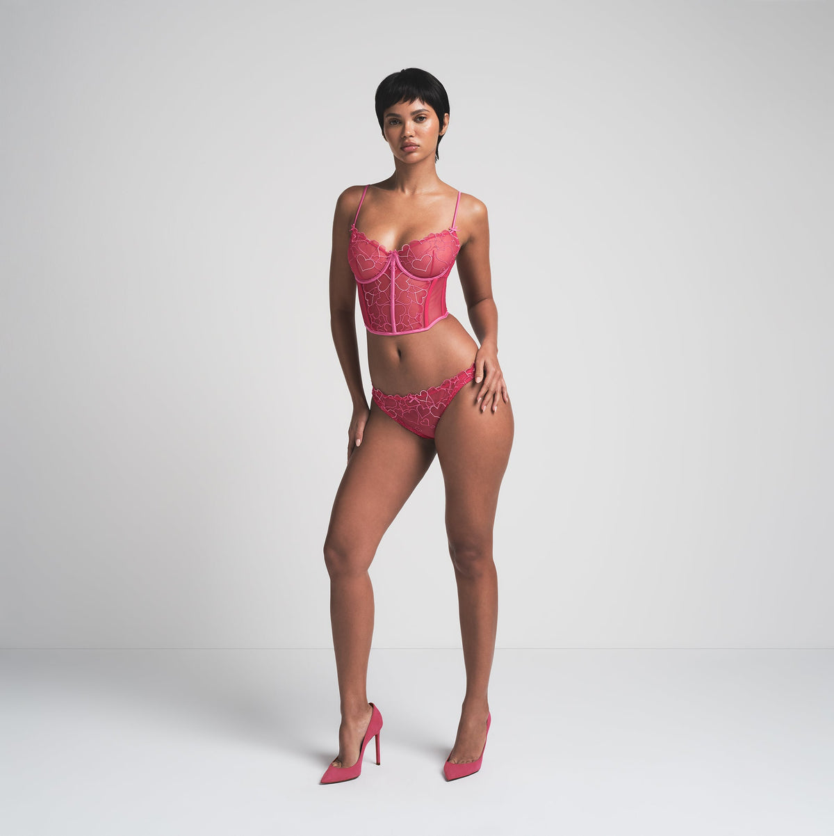 EMBROIDERED TULLE CROPPED CORSET | PUNCH